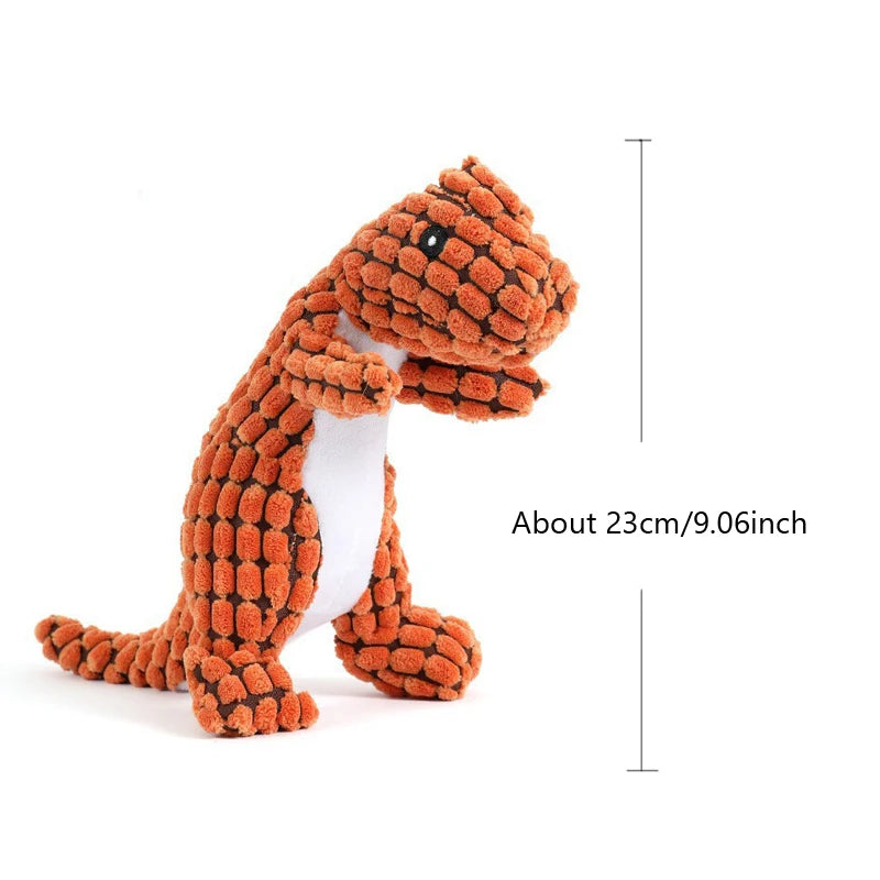 Dinosaur Plush Dog Squeaky Interactive Toys For Small Large Dogs Bite Resistant Chew Toy Pets Accessories