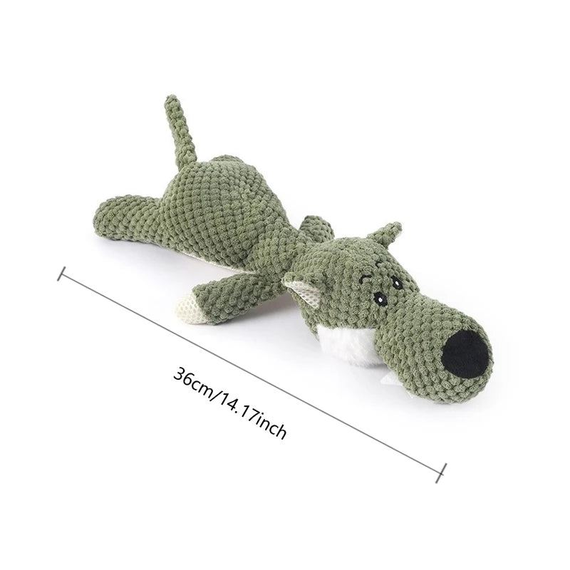 Dinosaur Plush Dog Squeaky Interactive Toys For Small Large Dogs Bite Resistant Chew Toy Pets Accessories