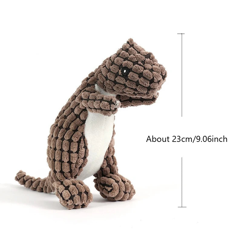 Dinosaur Plush Dog Squeaky Interactive Toys For Small Large Dogs Bite Resistant Chew Toy Pets Accessories